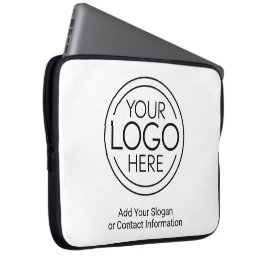 Capa Para Notebook Adicione seu logotipo corporativo moderno minimali