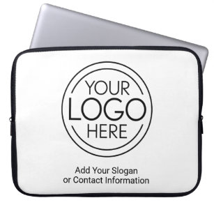 Capa Para Notebook Adicione seu logotipo corporativo moderno minimali
