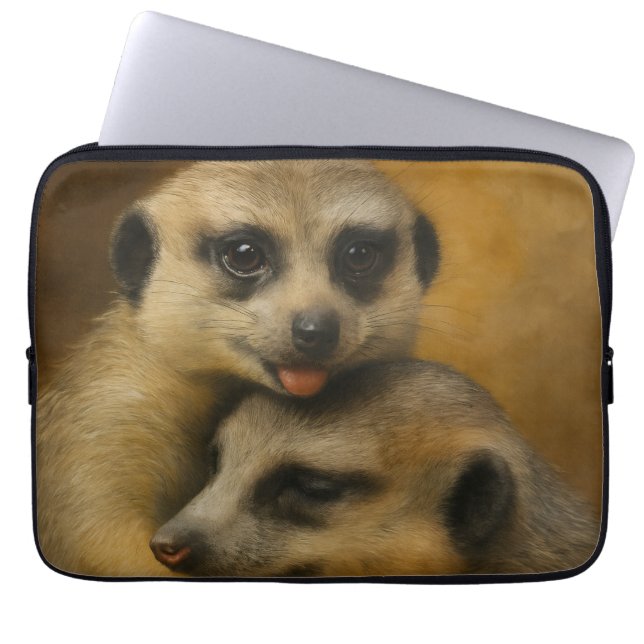 Capa Para Notebook Afetação de Meerkat (Frente)