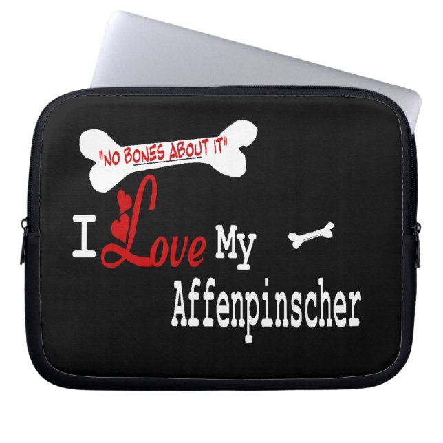 Capa Para Notebook Affenpinscher I Love My (Frente)