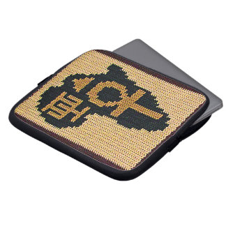 Capa Para Notebook Africa Ankh Artisan Crochet Impressão Eletrônicos