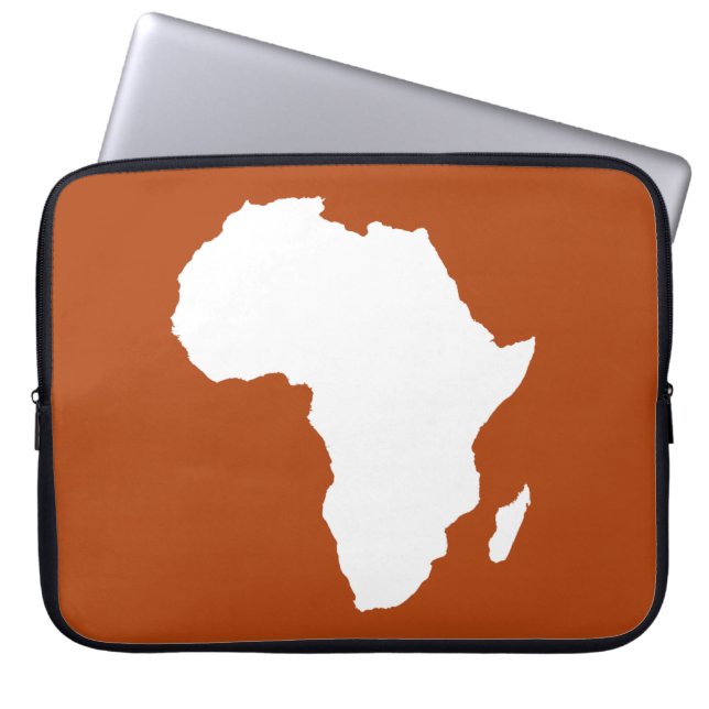 Capa Para Notebook África Audaciosa Vermelha Ferrugem (Frente)