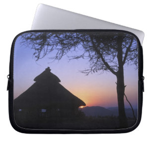 Capa Para Notebook África, Etiópia, região do rio Omo, Pôr do sol sob