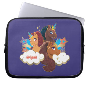 Capa Para Notebook Afro Unicorn "Made of Magic" Trio Design
