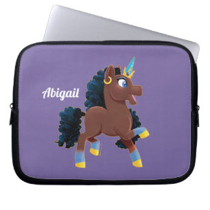 Capa Para Notebook Afro Unicorn   Magical Prancing