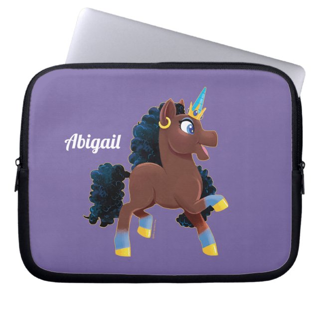 Capa Para Notebook Afro Unicorn | Magical Prancing (Frente)