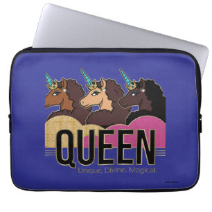 Capa Para Notebook Afro Unicorn Queen Trio Design