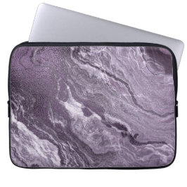 Capa Para Notebook Agato roxo cristalalizado | Pedra Marmorizada Mood