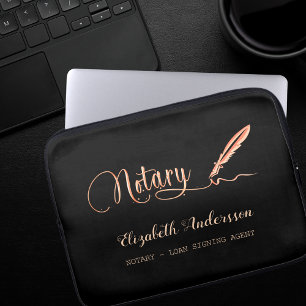 Capa Para Notebook Agente assinante de empréstimo notarial rosa ouro