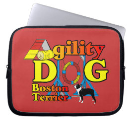 Capa Para Notebook Agilidade de Boston Terrier
