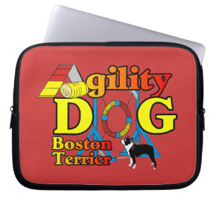 Capa Para Notebook Agilidade de Boston Terrier