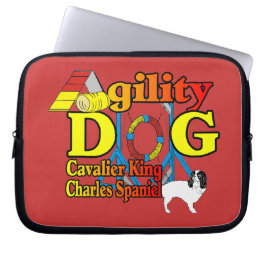 Capa Para Notebook Agilidade do Cavalier King Charles Spaniel