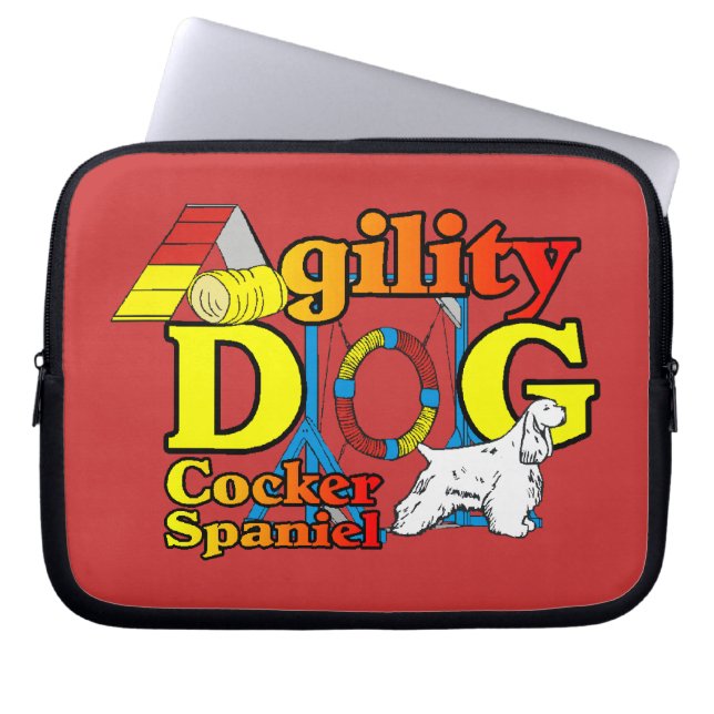 Capa Para Notebook Agilidade do coker Spaniel (Frente)