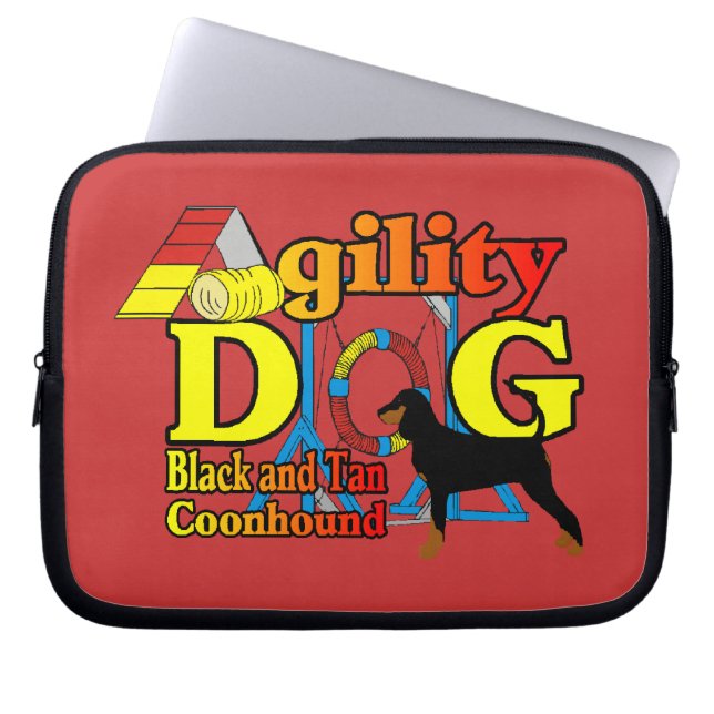 Capa Para Notebook Agilidade do Contorno Preto e Tan (Frente)