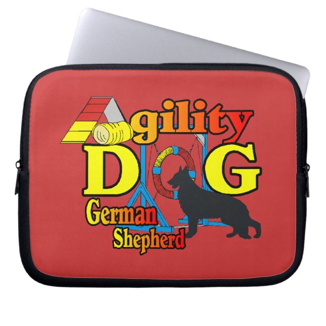Capa Para Notebook Agilidade do german shepherd (Frente)