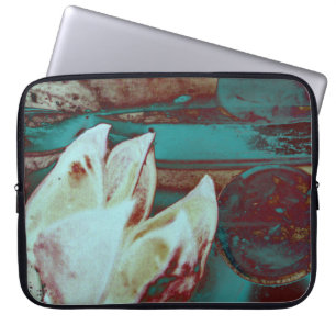 Capa Para Notebook Água artística Lilly em vermelho e em azul