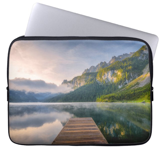 Capa Para Notebook Água | Azure Alpin Lake, Áustria (Frente)