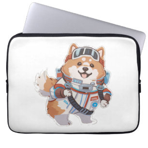 Capa Para Notebook Água espanhola e vinho Cachorro engraçado 1