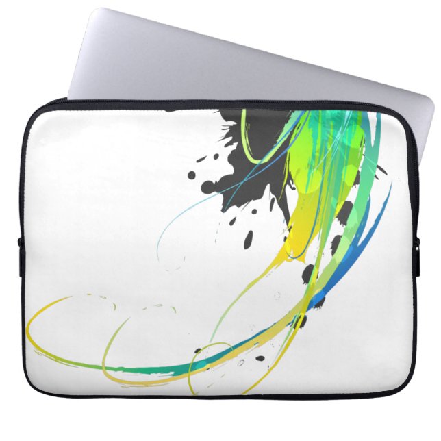 Capa Para Notebook Águas abstrato legal Paint Splatters (Frente)