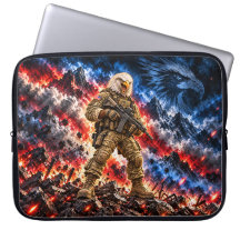 Águia Americana Careca Guerreiro Tático Sleeve par