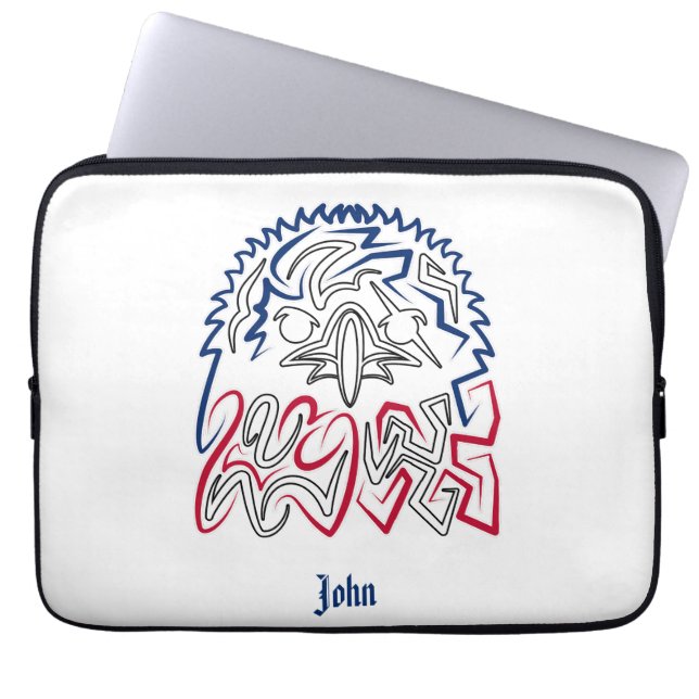 Capa Para Notebook Águia Americana do Dia da Independência (Frente)