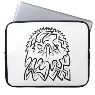 Capa Para Notebook Águia Tribal Negra