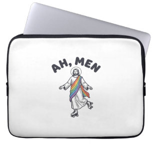 Capa Para Notebook Ah Homens Patinação de Roda Fé Design Vetorial_1