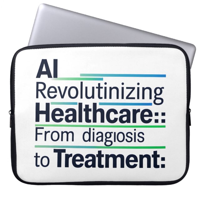 Capa Para Notebook AI Revolucionando a assistência médica (Frente)