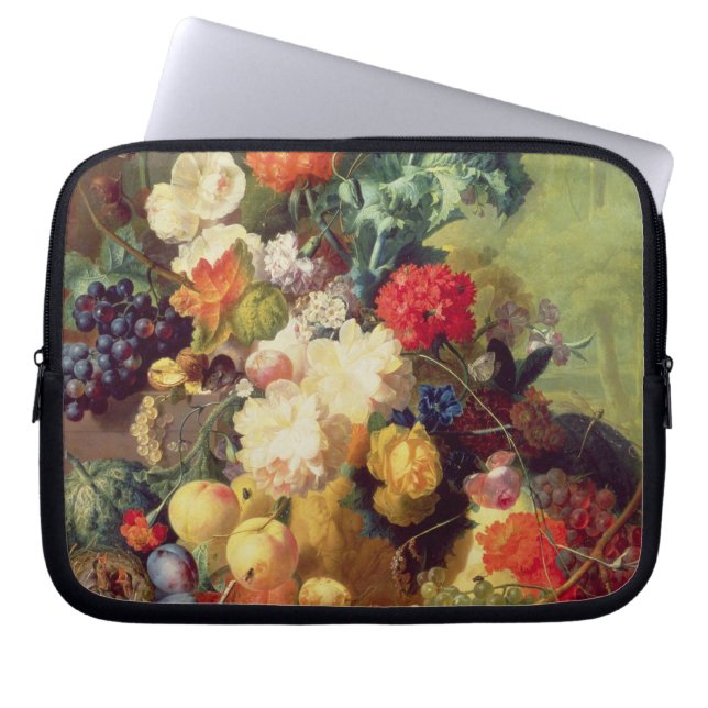 Capa Para Notebook Ainda vida com flores e fruta (Frente)