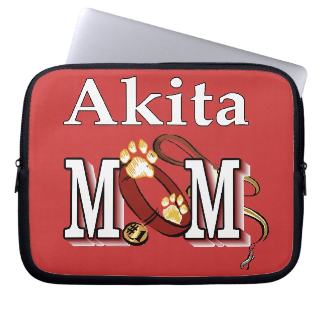 Capa Para Notebook Akita Dog MOM (Frente)