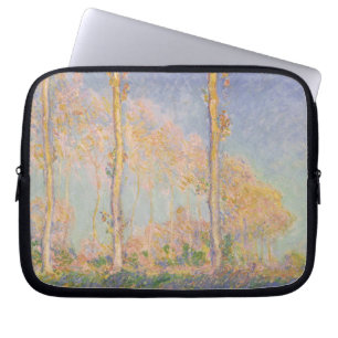 Capa Para Notebook Álamos, paisagem impressionista, Claude Monet