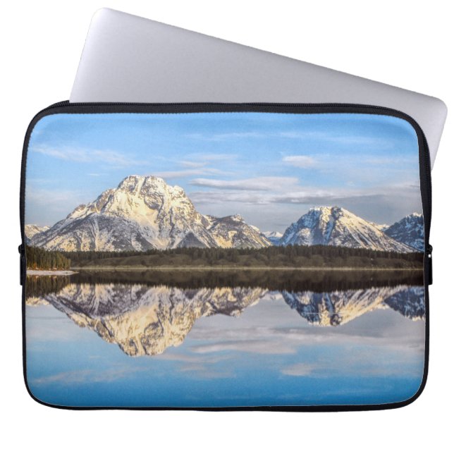 Capa Para Notebook Alaska Mountain Refletion Photo (Frente)