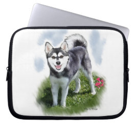 Capa Para Notebook Alaskan Klee Kai Art