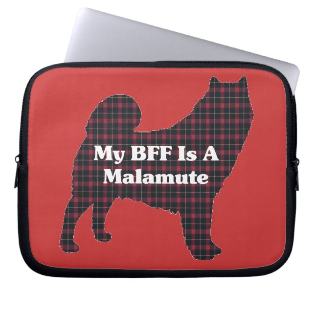 Capa Para Notebook Alaskan Malamute BFF (Frente)