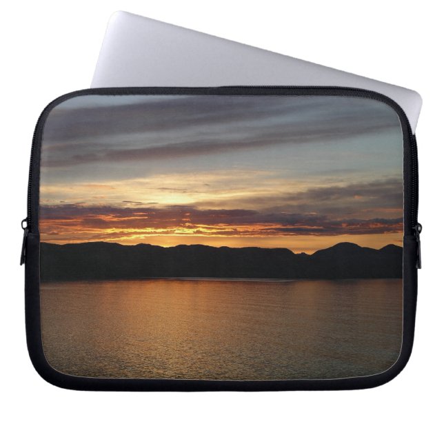 Capa Para Notebook Alaskan Sunset II Belo Alasca Fotografia (Frente)