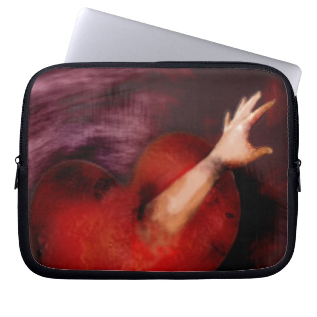 Capa Para Notebook Alcance-A Com Sua Bolsa De Eletrônicos Cardíacos (Frente)