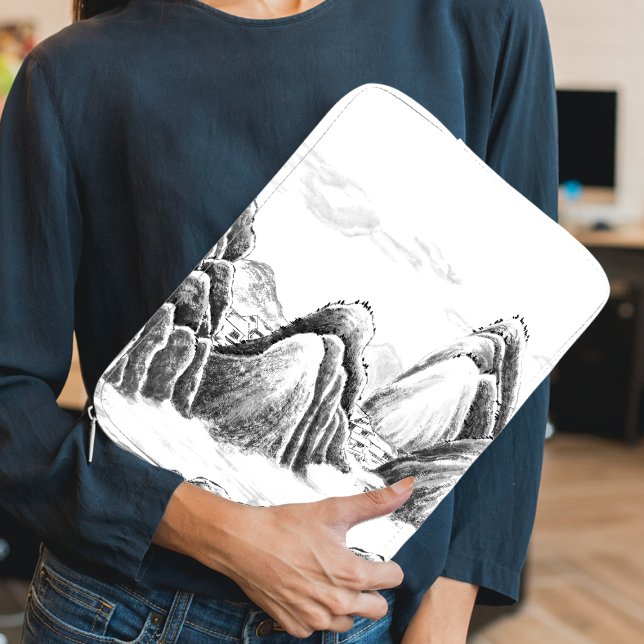 Capa Para Notebook Aldeia das Montanhas - Tinta (Criador carregado)