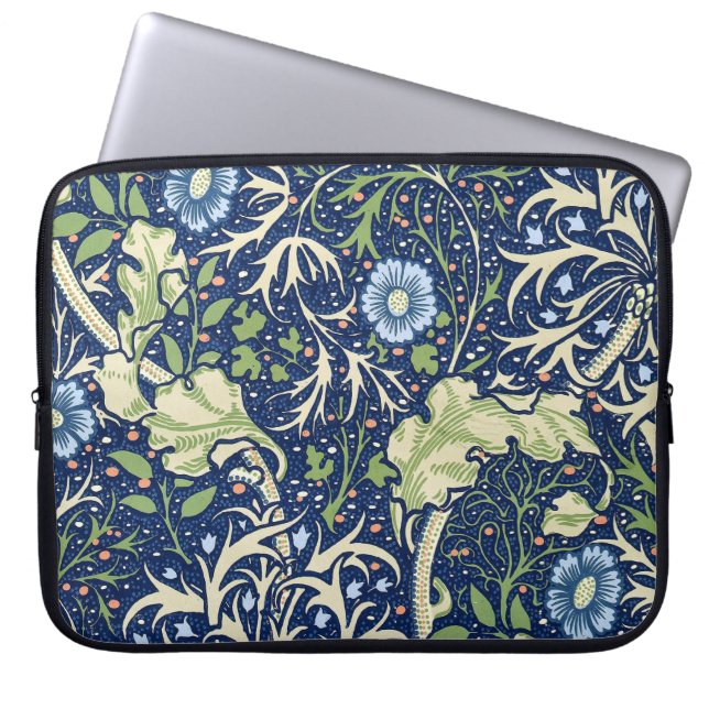 Capa Para Notebook Algas Marinhas (por William Morris) (Frente)