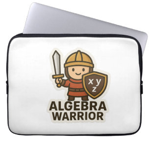 Capa Para Notebook Algebra Warrior Sticker - Herói da Matemática Boni
