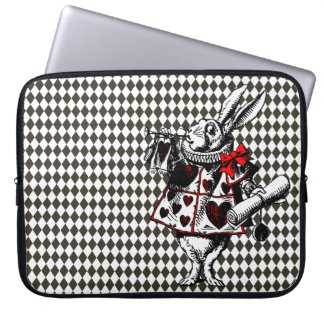 Capa Para Notebook Alice no Coelho Branco nos Diamantes das Maravilha