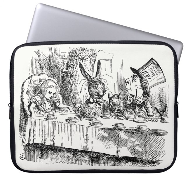 Capa Para Notebook Alice no País das Maravilhas - O Partido do Chá do (Frente)