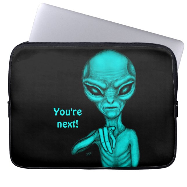 Capa Para Notebook Alienígena ruim, você é a próxima! (Frente)