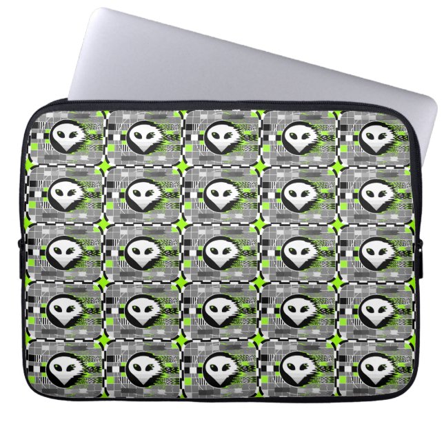 Capa Para Notebook Alienígena TV Multi-neoprene bolsa de laptop 13" (Frente)