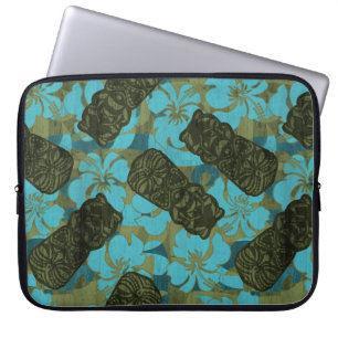 Capa Para Notebook Ali'i Refúgio Havaiano Hibiscus Tiki