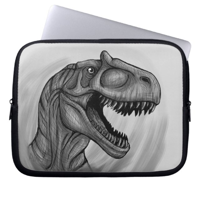 Capa Para Notebook Allosaurus Sketch (Frente)