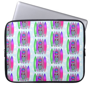 Capa Para Notebook Aloha Beaches Surf Tropical Abacaxi