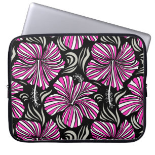 Capa Para Notebook Aloha Hawaii, Convite de festas de Luau em preto