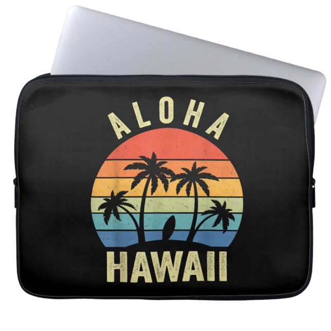 Capa Para Notebook Aloha Hawaii Ilha Havaiana Shirt Palm Beach Surf (Frente)