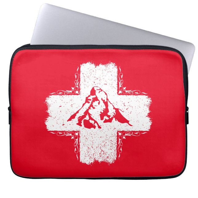 Capa Para Notebook Alpes Suíços Matterhorn - Suiça (Frente)