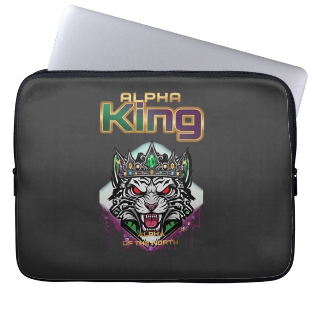 Capa Para Notebook Alpha king motivational  (Frente)